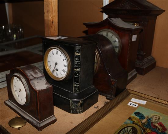 Five Continental clocks(-)